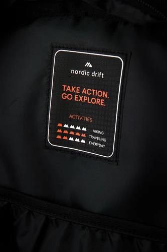 Nordic Drift Trail RCS hátizsák, 16 l Fekete 
