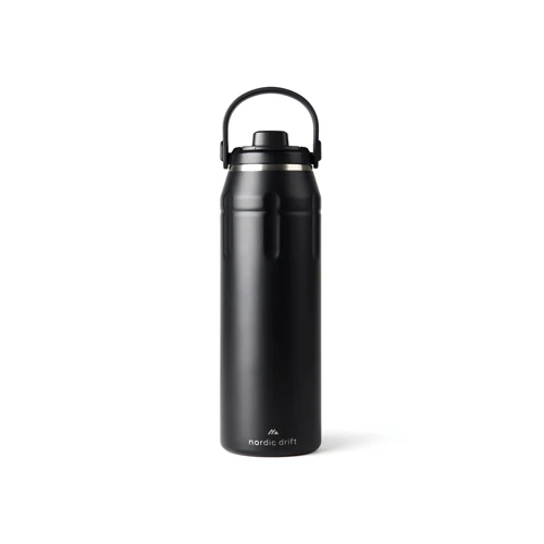 Nordic Drift Trail RCS szigetelt sportpalack, 940 ml Fekete 