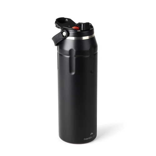 Nordic Drift Trail RCS szigetelt sportpalack, 940 ml Fekete 