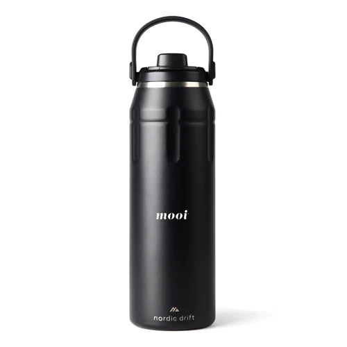 Nordic Drift Trail RCS szigetelt sportpalack, 940 ml Fekete 