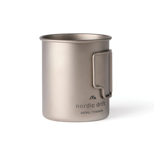 Nordic Drift Trail ultrakönnyű titán 450 ml-es bögre Szürke 