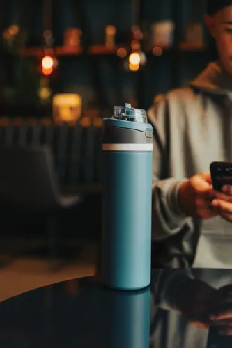 Omni Sip RCS újrahaszn. acél zárható palack, 720 ml Kék 