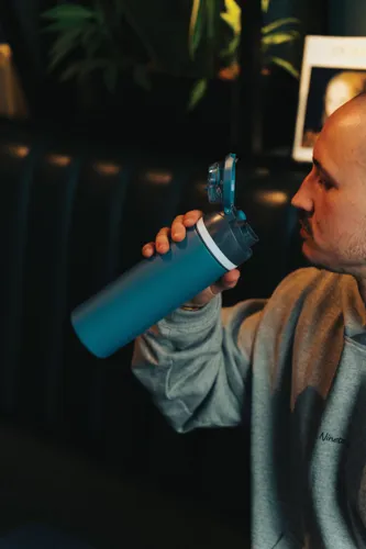 Omni Sip RCS újrahaszn. acél zárható palack, 720 ml Kék 