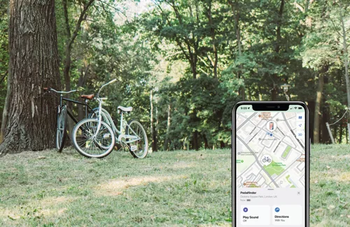 Pedalfinder kerékpárcsengő lokátorral Fekete 