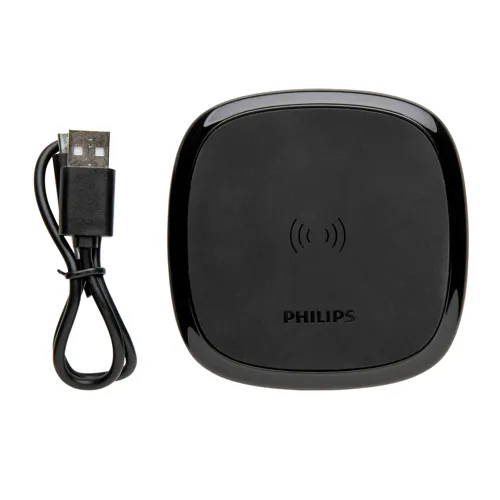 Philips 10W-os Qi vezeték nélküli töltő Fekete 