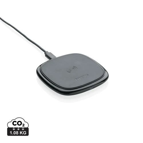 Philips 10W-os Qi vezeték nélküli töltő Fekete 