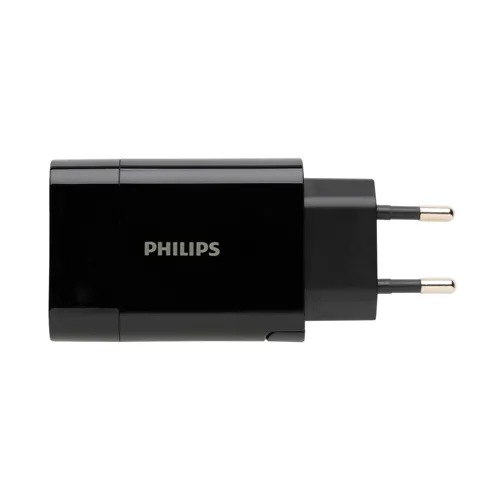 Philips 30W-os ultragyors PD fali töltő Fekete 