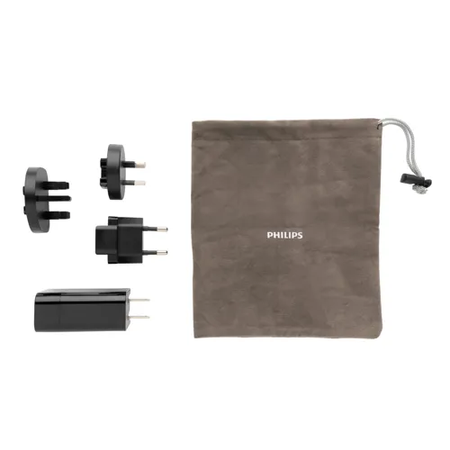 Philips 30W-os ultragyors PD töltő utazáshoz Fekete 