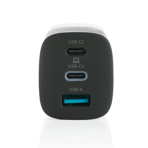 Philips 65W ultra gyors PD 3-portos USB fali töltő Fekete 