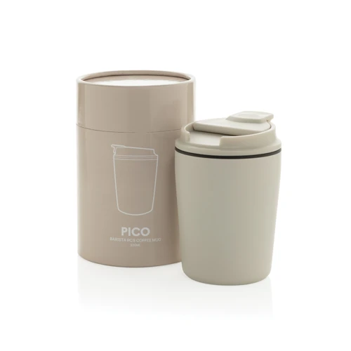 Pico Barista RCS kávés bögre 220 ml, cső alakú díszdobozban Barna 