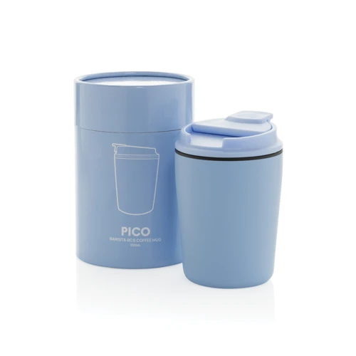 Pico Barista RCS kávés bögre 220 ml, cső alakú díszdobozban Kék 