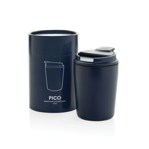 Pico Barista RCS kávés bögre 220 ml, cső alakú díszdobozban Kék 