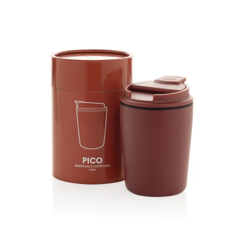 Pico Barista RCS kávés bögre 220 ml, cső alakú díszdobozban Piros 