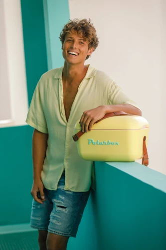 Polarbox Original közepes méretű, 12 l-es vintage hűtőtáska Sárga 
