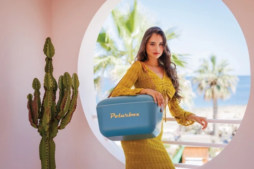 Polarbox Original nagy méretű, 20 l-es vintage hűtőtáska Kék 