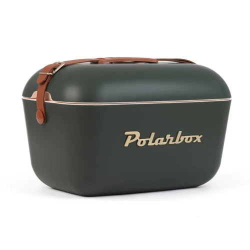 Polarbox Original nagy méretű, 20 l-es vintage hűtőtáska Zöld 