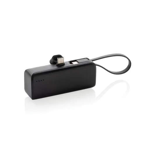 Powerlink RCS újrah. műanyag 3000mAh powerbank USB-C Fekete 