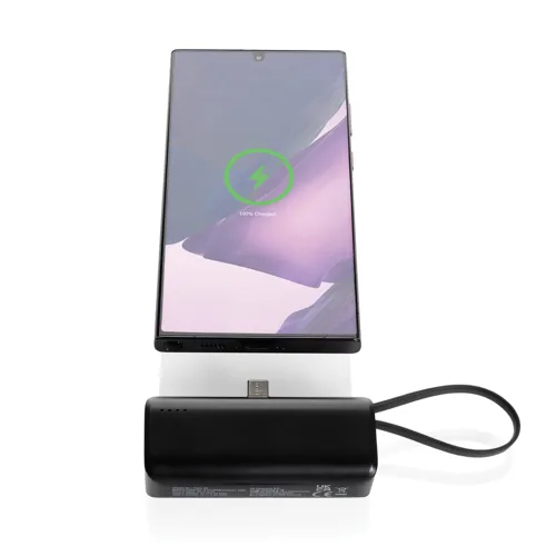 Powerlink RCS újrah. műanyag 3000mAh powerbank USB-C Fekete 