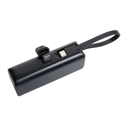 Powerlink RCS újrah. műanyag 3000mAh powerbank USB-C Fekete 