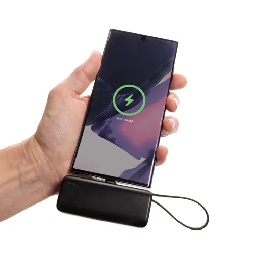 Powerlink RCS újrah. műanyag 3000mAh powerbank USB-C Fekete 