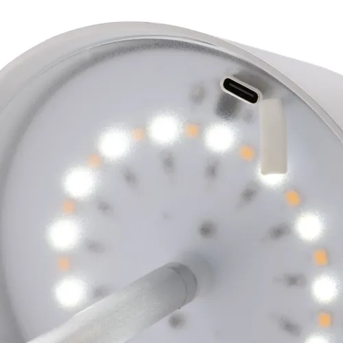 Pure Glow RCS USB újratölthető újrah. műanyag asztali lámpa Fehér 