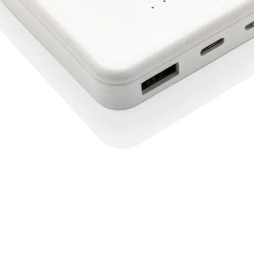 RCS újrah. műanyag 5000 mAh 5W-os vezeték nélküli powerbank Fehér 