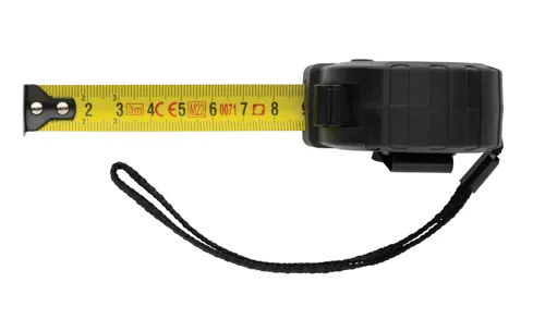 RCS újrahaszn. műanyag 3 m/16 mm-es mérőszalag stop gombbal Fekete 