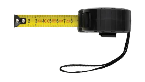 RCS újrahaszn. műanyag 5 m/19 mm-es mérőszalag stop gombbal Fekete 