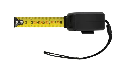 RCS újrahaszn. műanyag bambusz mérőszalag 5 m/19mm Fekete 