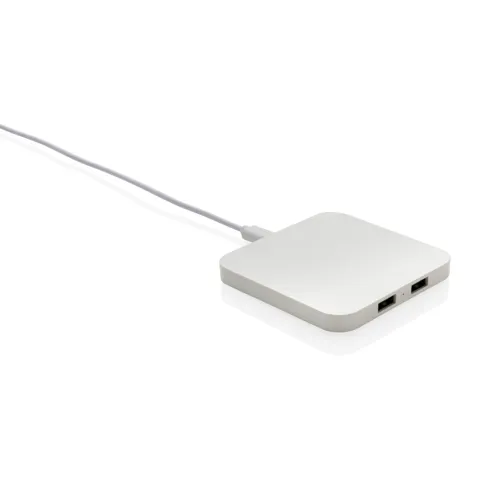 RCS újrahasznosított műanyag 10W vezeték nélküli USB port Fehér 