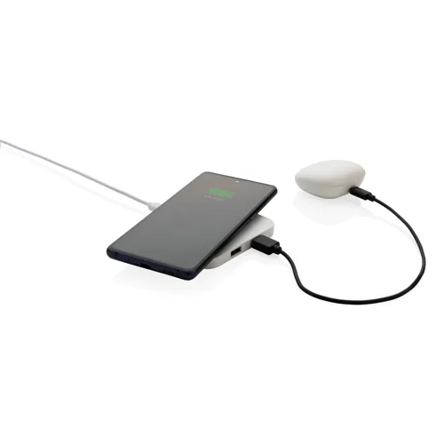 RCS újrahasznosított műanyag 10W vezeték nélküli USB port Fehér 