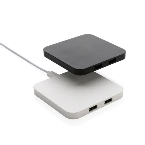 RCS újrahasznosított műanyag 10W vezeték nélküli USB port Fehér 