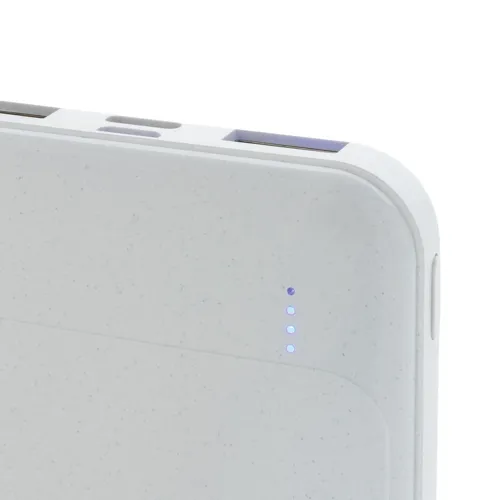 RCS újrahasznosított műanyag 5000 mAh powerbank Fehér 