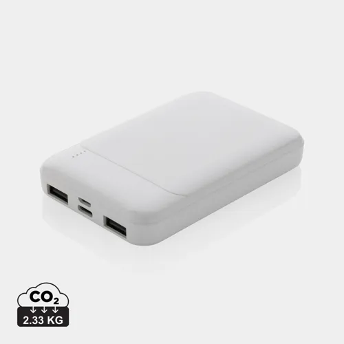 RCS újrahasznosított műanyag 5000 mAh powerbank Fehér 