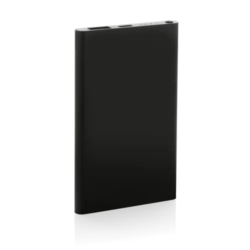 RCS újrahasznosított műanyag/alumínium 4000 mAh powerbank Fekete 