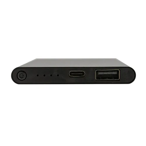 RCS újrahasznosított műanyag/alumínium 4000 mAh powerbank Fekete 