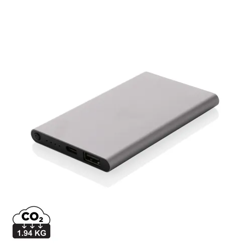 RCS újrahasznosított műanyag/alumínium 4000 mAh powerbank Kék 