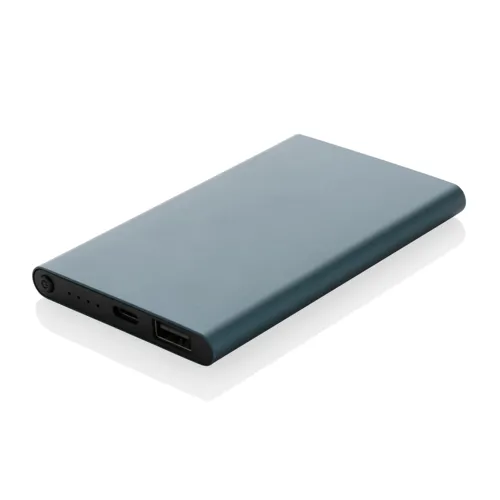 RCS újrahasznosított műanyag/alumínium 4000 mAh powerbank Kék 