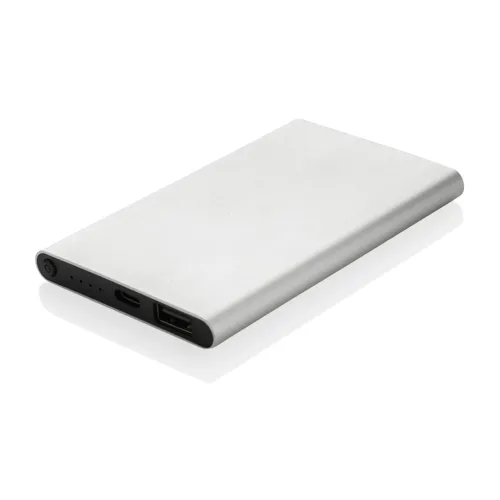 RCS újrahasznosított műanyag/alumínium 4000 mAh powerbank Szürke 