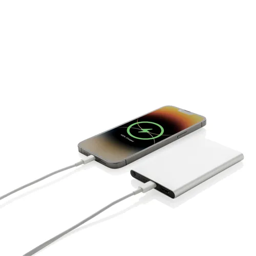 RCS újrahasznosított műanyag/alumínium 4000 mAh powerbank Szürke 