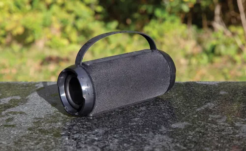 RCS újrahasznosított műanyag Soundboom vízálló 6W hangszóró Fekete 