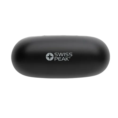 RCS újrahasznosított műanyag Swiss Peak TWS fülhallgató 2.0 Fekete 