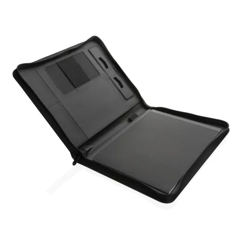 RCS újrahasznosított PU deluxe tech mappa cipzárral Fekete 