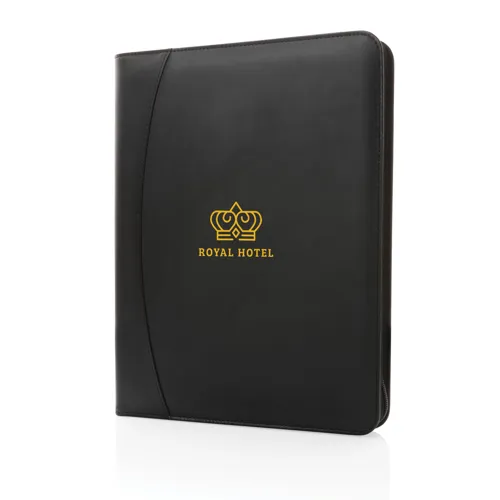 RCS újrahasznosított PU deluxe tech mappa cipzárral Fekete 