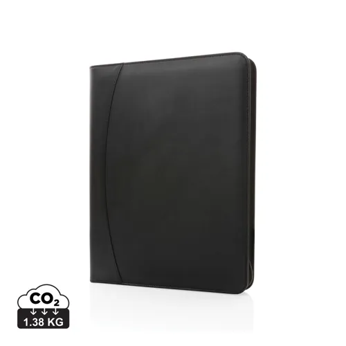 RCS újrahasznosított PU deluxe tech mappa cipzárral Fekete 
