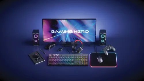 RGB gaming egér Fekete 