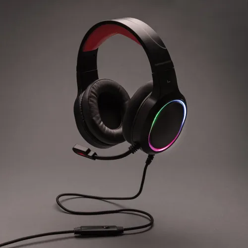 RGB gaming fejhallgató Fekete 