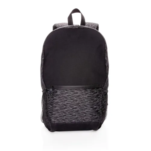 RPET fényvisszaverő laptop hátizsák AWARE™ nyomjelzővel Fekete 