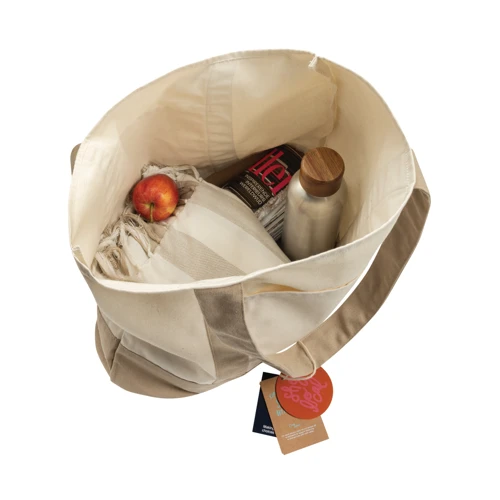 SHOP LOCAL AWARE™ újrahaszn. pamut tote táska (350 g/m²) Fehér 