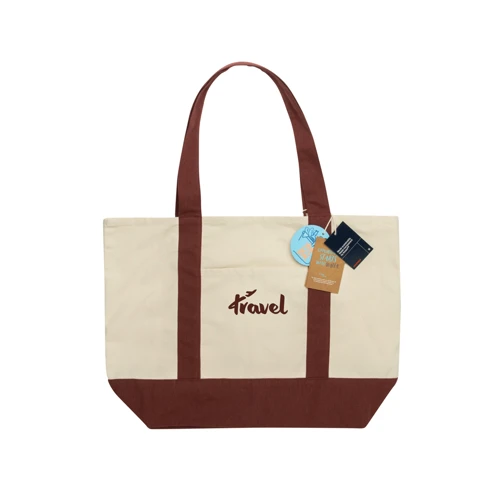 SHOP LOCAL AWARE™ újrahaszn. pamut tote táska (350 g/m²) Piros 